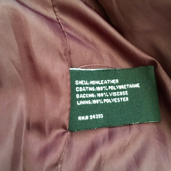 SALE Classic Leather Look Jacket w/ Quilted Detail - Picture 4 of 4