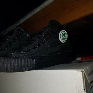 All black P.F. flyers
