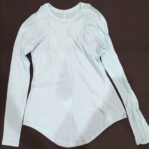 Light weight baby blue Lululemon long sleeve