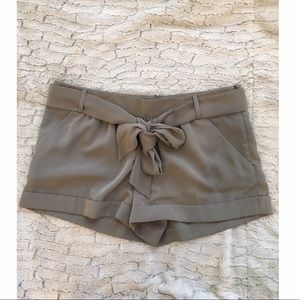 Express Army Green Shorts