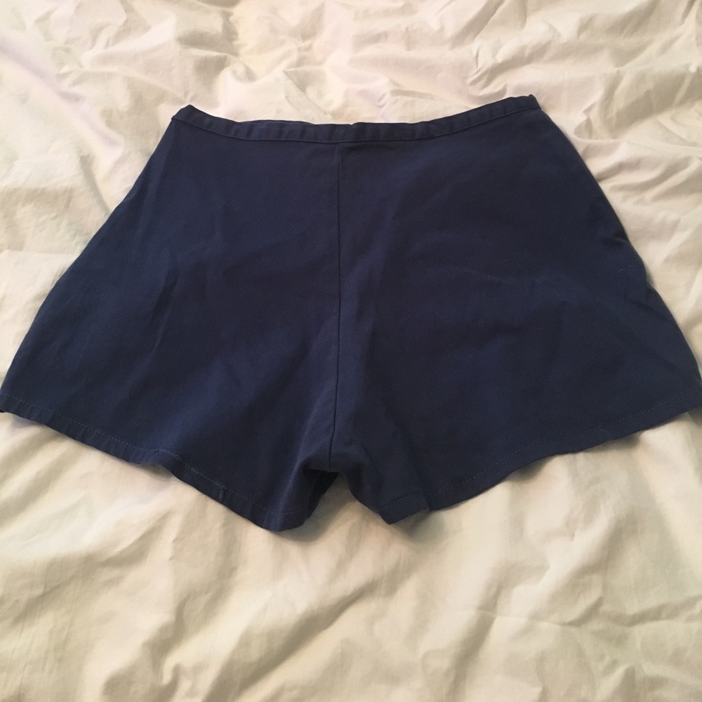 Navy blue loose american apparel shorts