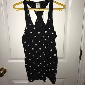PINK black stars tank!