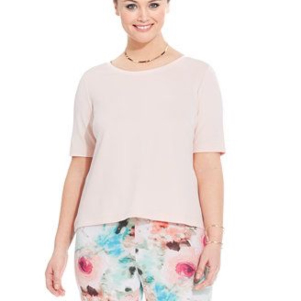 modamix plus size short sleeve scuba top