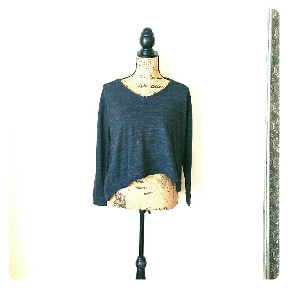 Madewell v neck long sleeve top