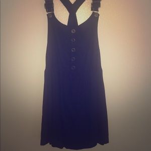 Kimchi Blue Prairie Rose Overall Skirt in black 💗