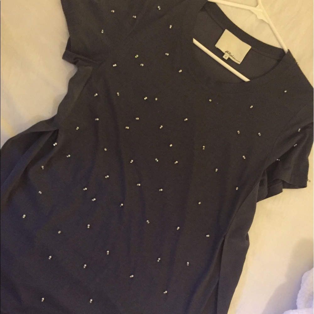 3.1 Phillip Lim embellished cotton silk top