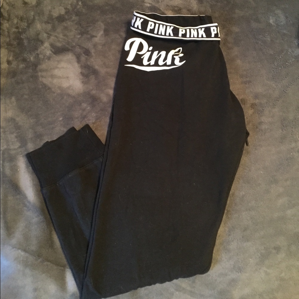 Victoria's Secret Pink Black Sweats