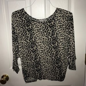 Black and white cheetah top!!
