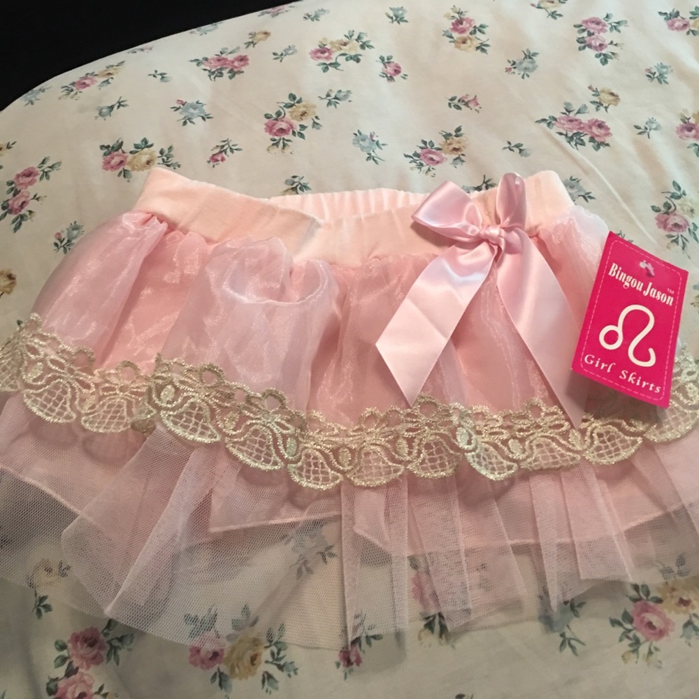 Pink Tull skirt