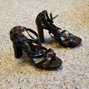 Simply Vera - Mocha Multi-Strap Heels