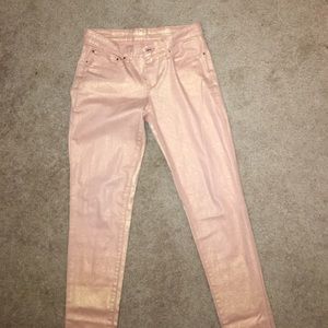 Levi's Skinny Jeans -Metallic Shimmery Pink