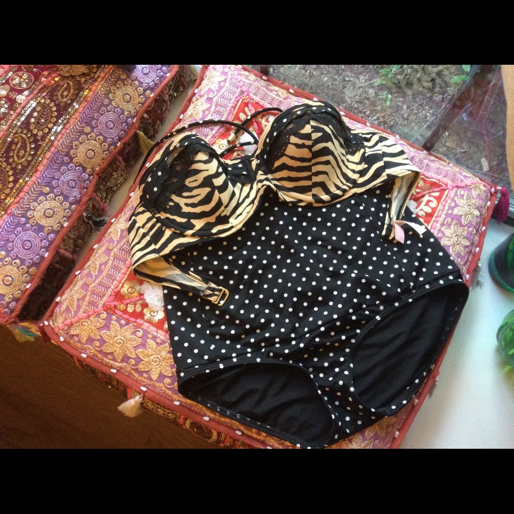 Victoria's Secret Pushup 36D & High Waist Swimsuit