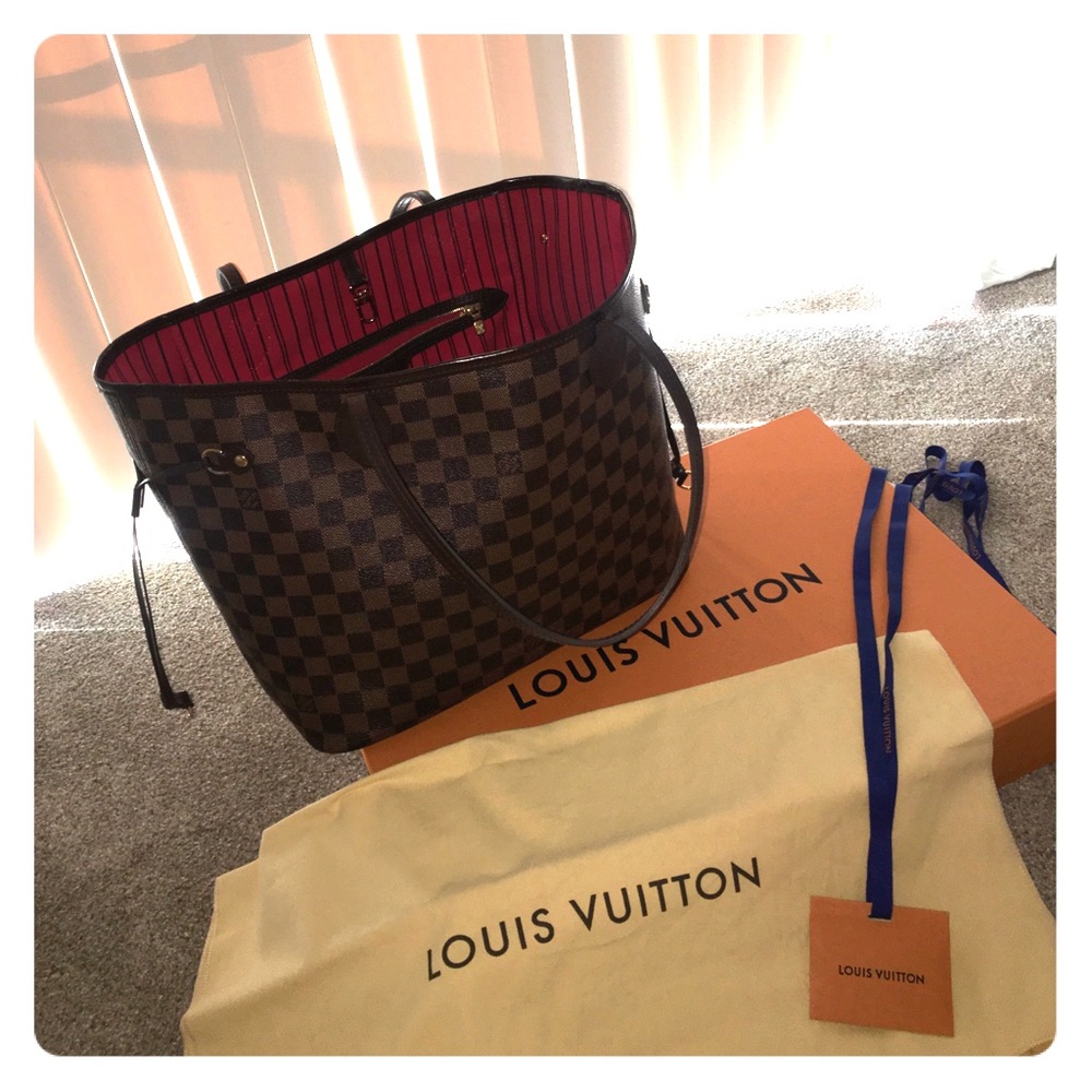 Louis Vuitton Neverfull Mm Damier Ebene