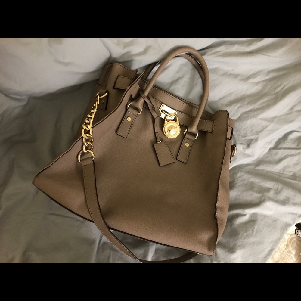 MK Beige Handbag