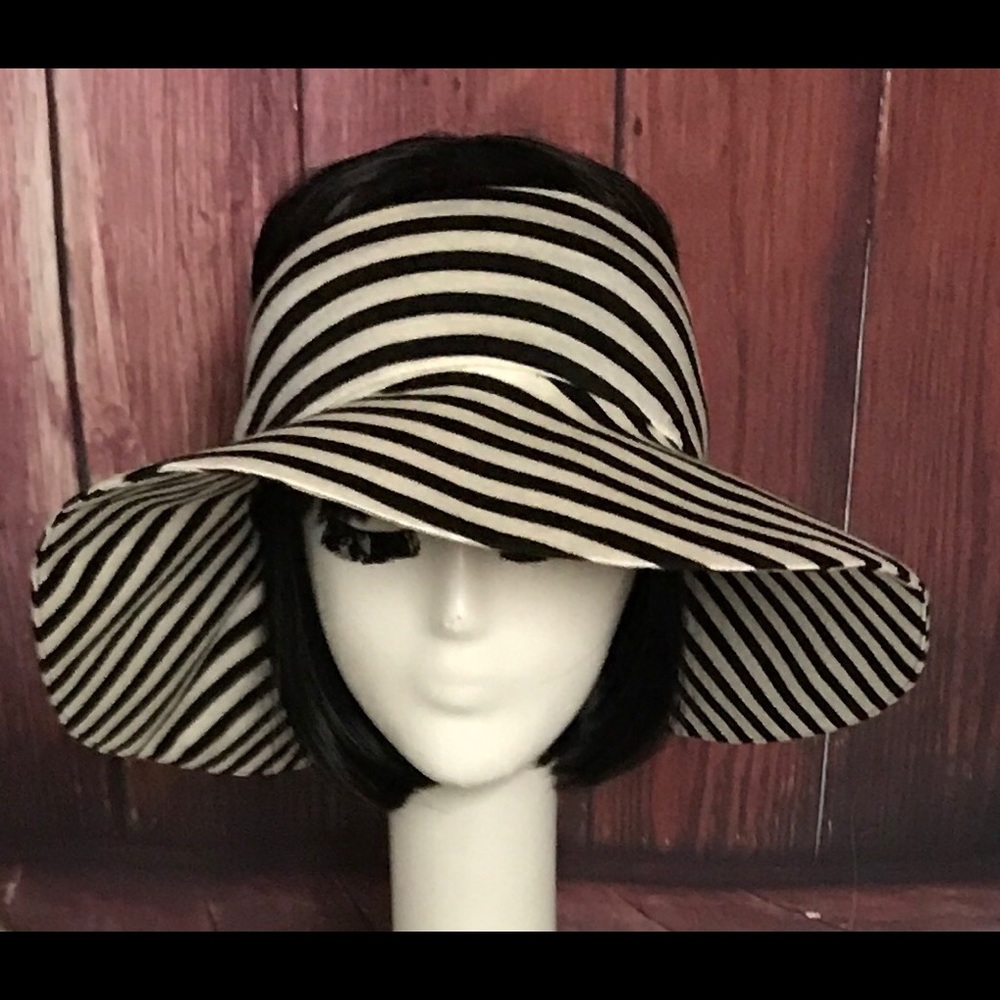 Striped Sun Visor Hat