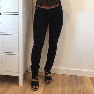 *PRICE REDUCED "Hudson" Black Skinny Jeans