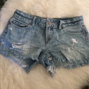 VS Pink Distressed Shorts 0