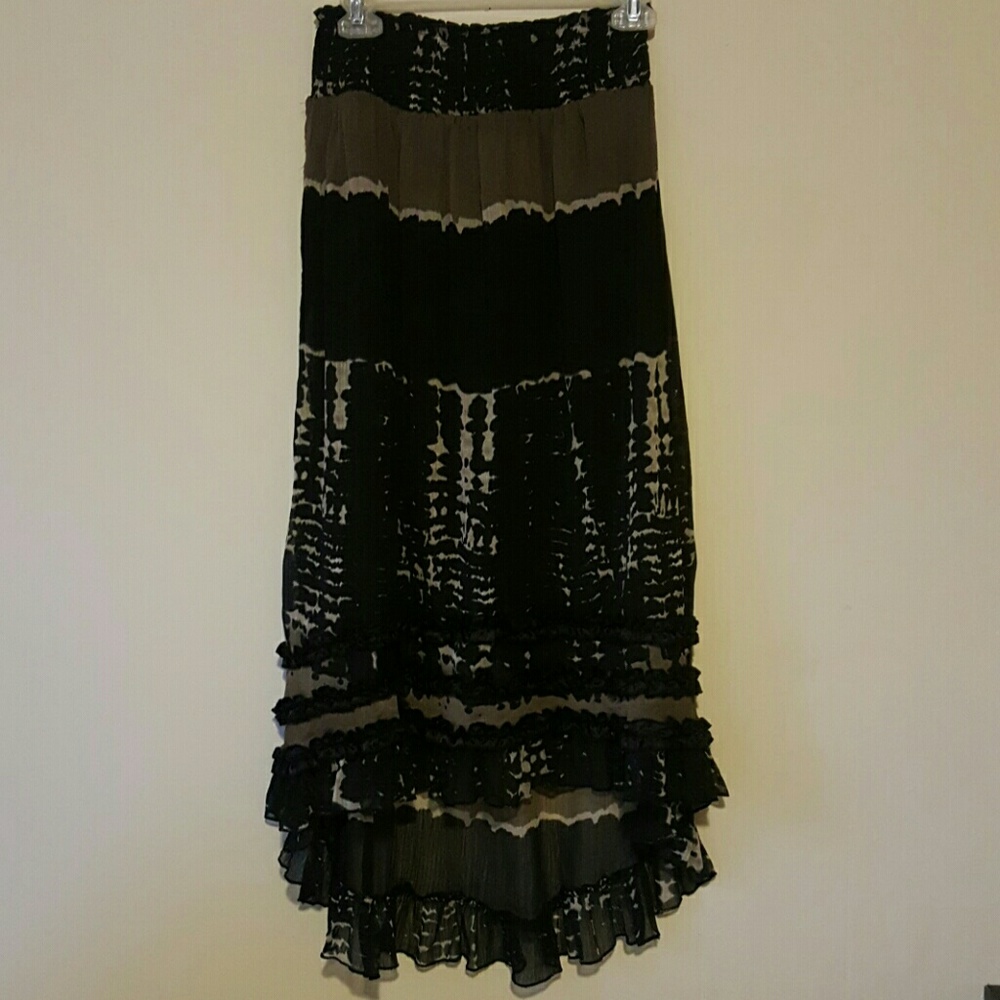 Tie dye maxi skirt
