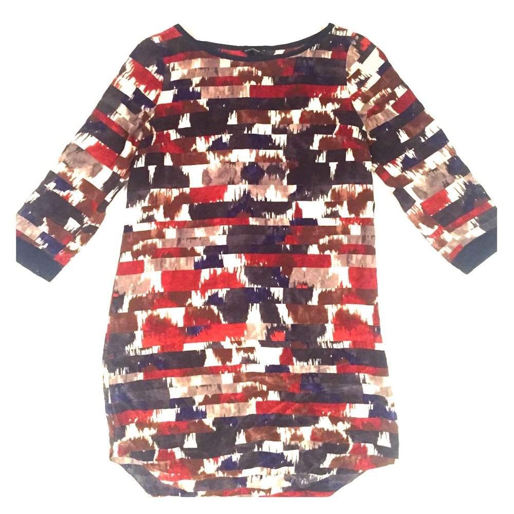 Club Monaco printed shirt dress US4