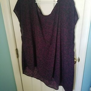 Torrid purple leopard top