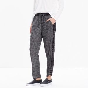 Size Small Madewell 'Graphgrid' Track Trousers