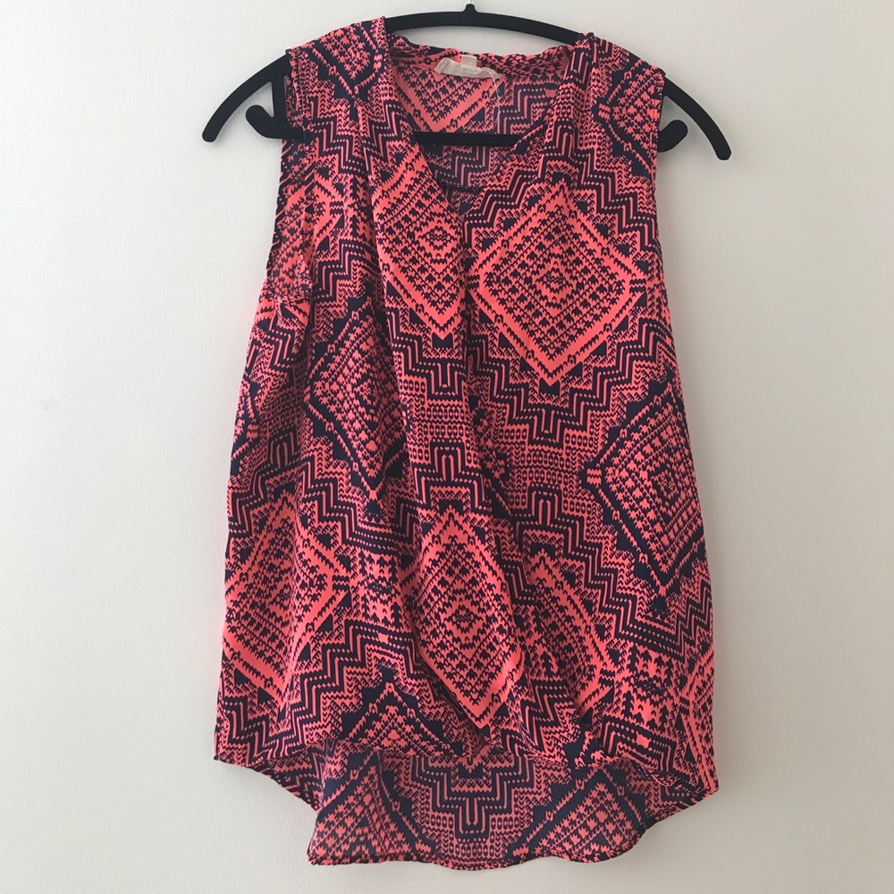 Pink Print Top