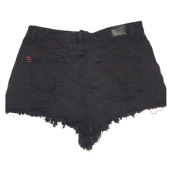 Urban Outfitters black denim shorts - Picture 3 of 4