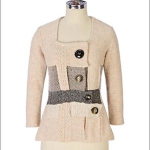 Anthropologie Wearable Jigsaw Puzzle Sweater