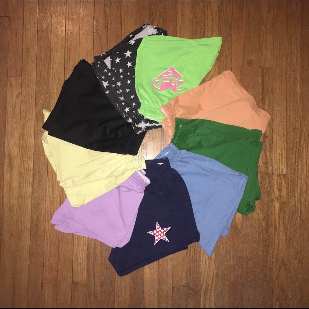 9 pairs of Soffe shorts
