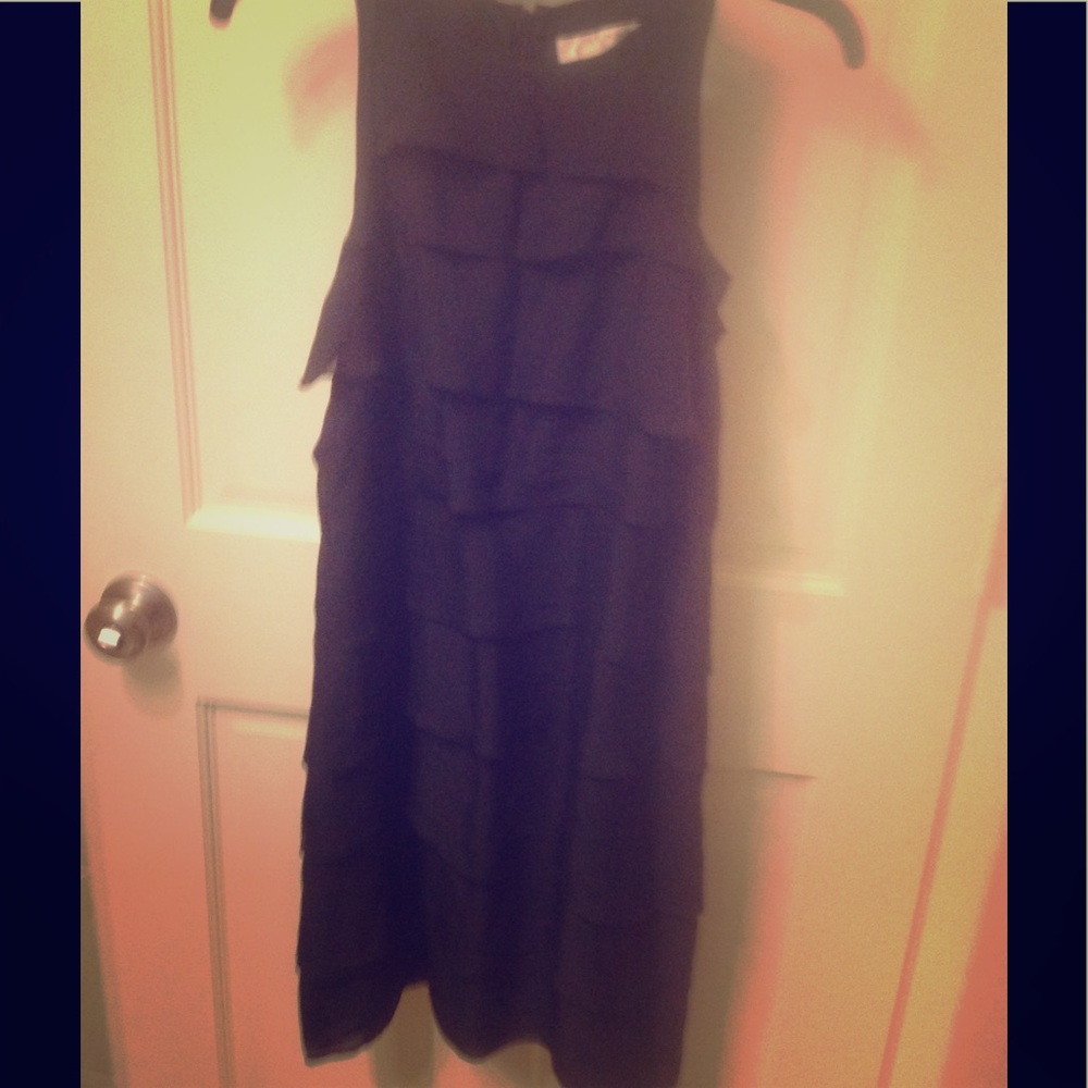 Kenar silk ruffled sheath dress Size 4