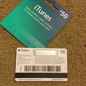 $50 iTunes gift card