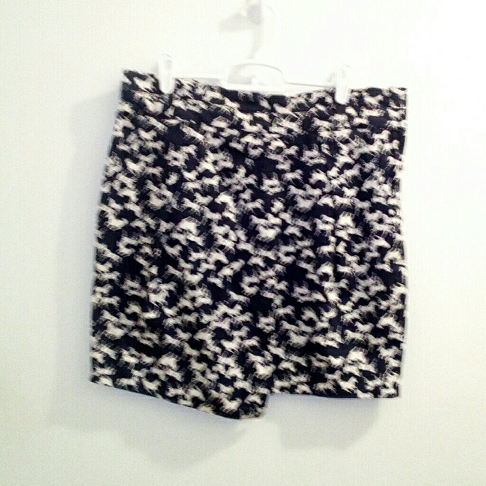 H&M equestrian faux wrap skirt, size 12, navy