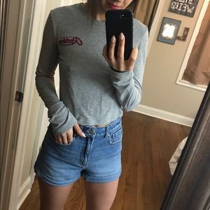 Long sleeve crop top