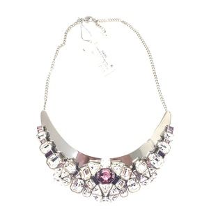 Swarovski Diana Necklace Clear and Purple stones
