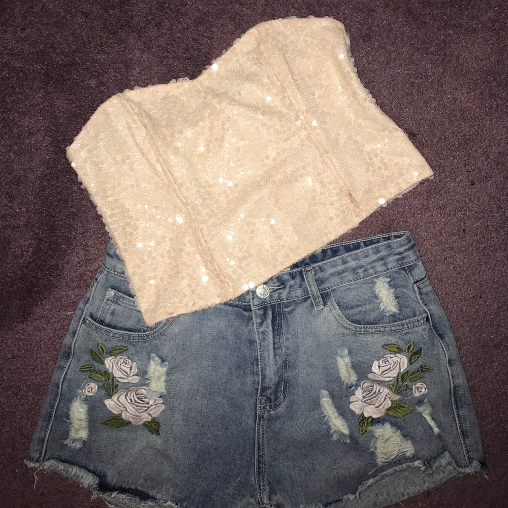 Sequined corset top!!