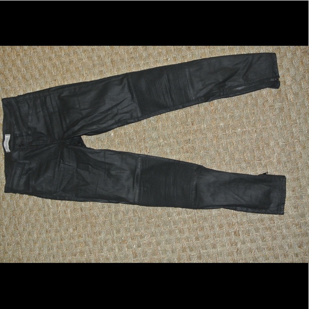 Waxy Madewell moto skinny jeans