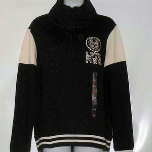 Victoria Secret Pink half zip sweather