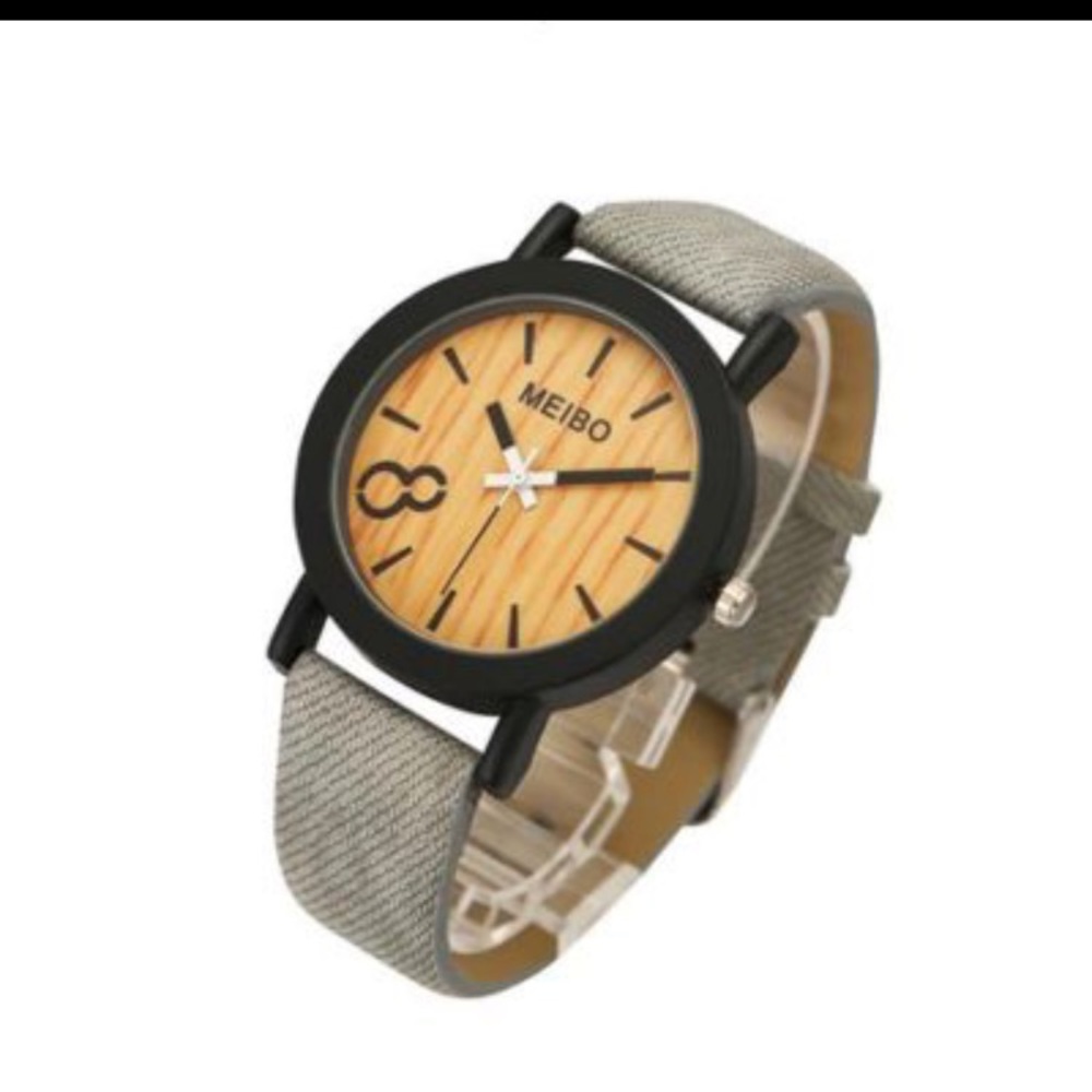 UNI-SEX basket weave printed watch