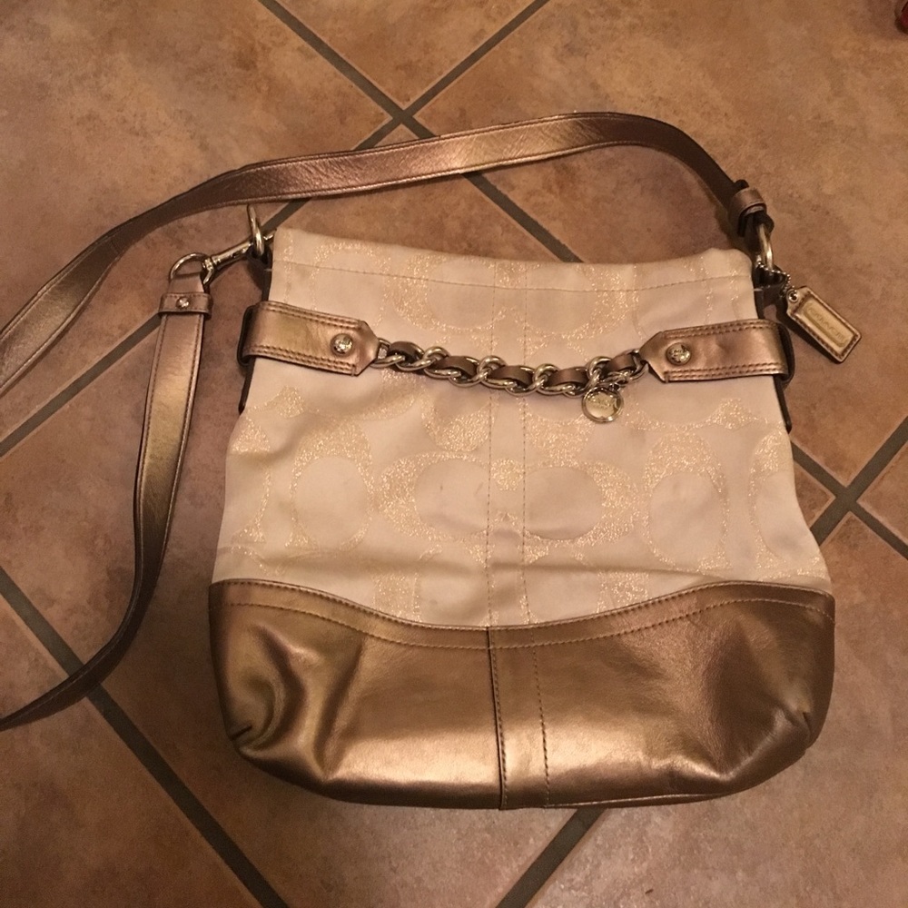 Bronze Coach Crossbody