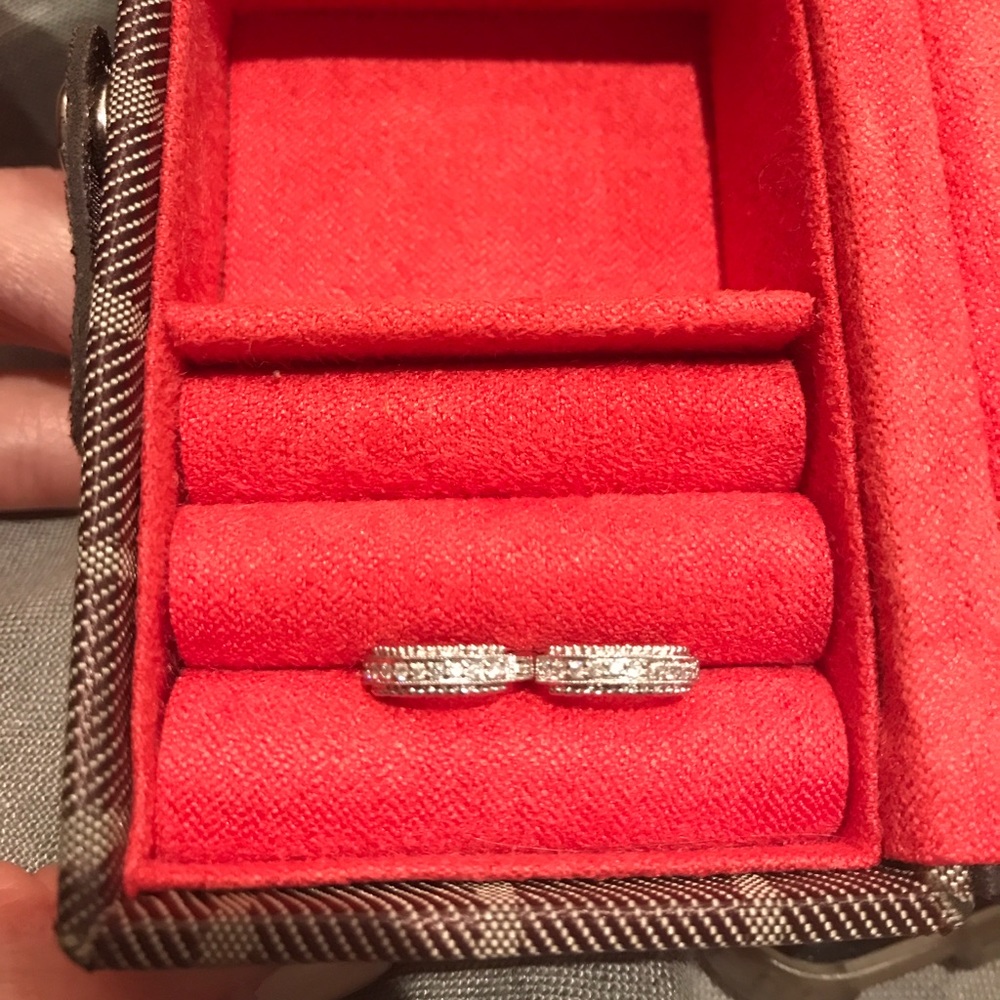 Real pave diamond earrings