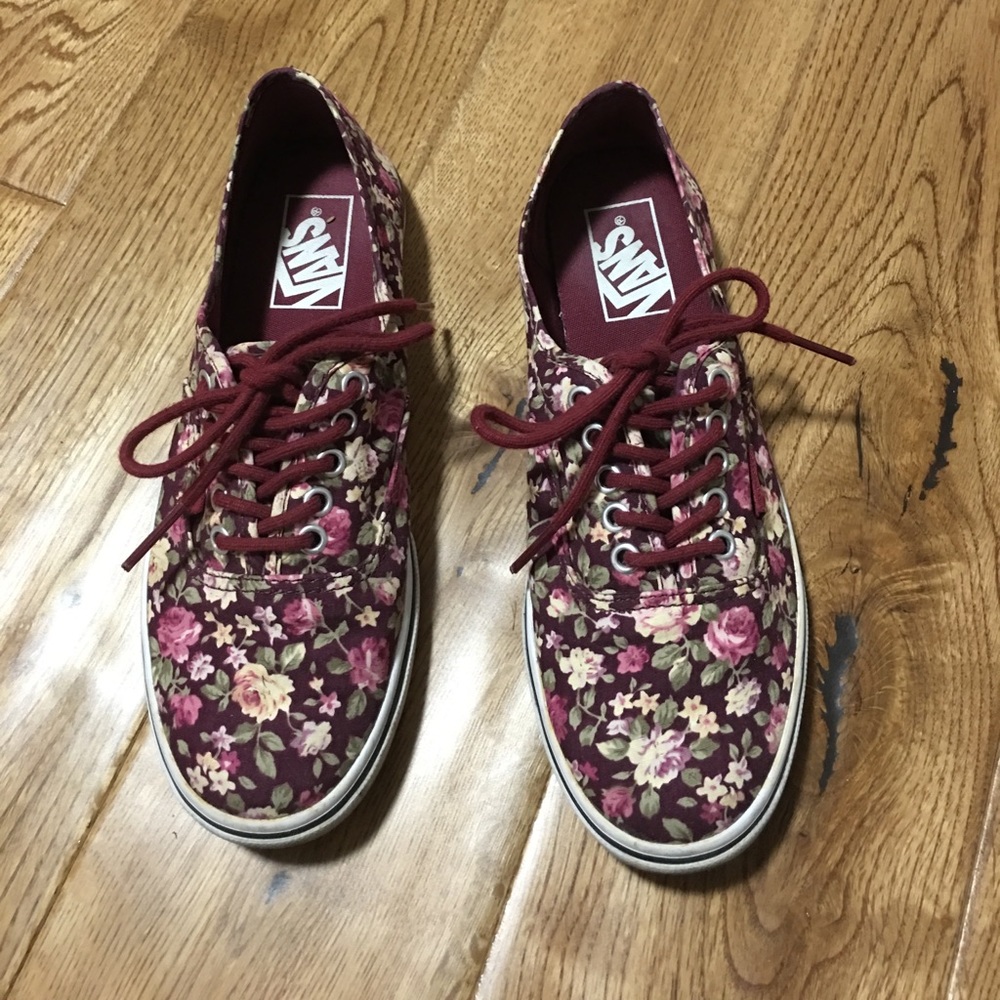 Floral print vans