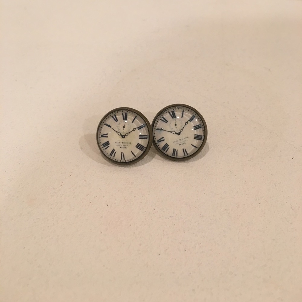 Clock earrings