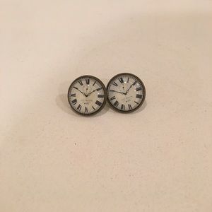 Clock earrings