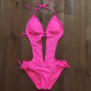 Bebe Hot Pink Monokini