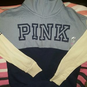 Victoria Secret Pink half zip sweather