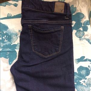 AE Long Denim Shorts w/ stretch
