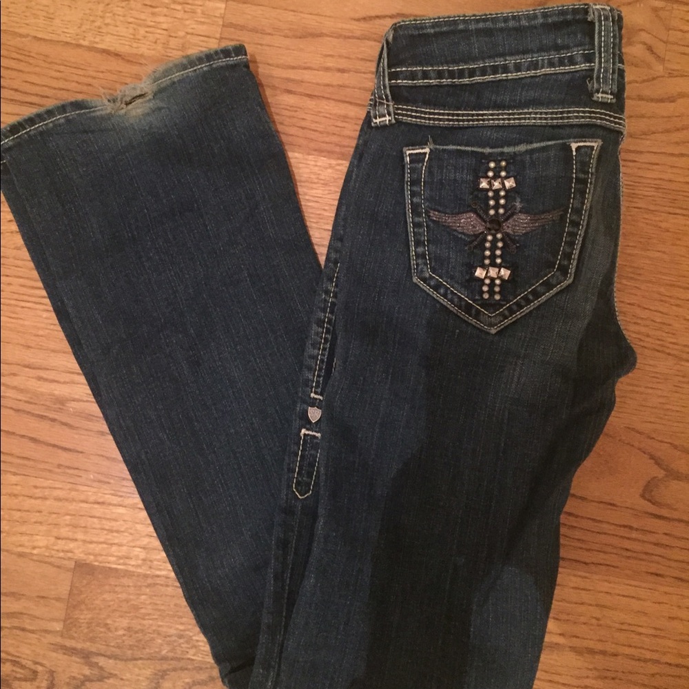 Sang real jeans size 27 studs on pockets