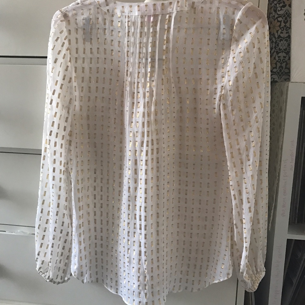 🍨Lilly Pulitzer Gold Colby Top - Picture 3 of 4