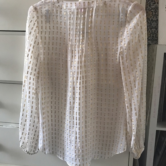 🍨Lilly Pulitzer Gold Colby Top - Picture 3 of 4