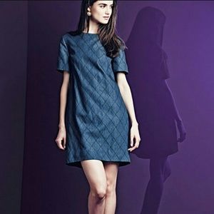 HP💜 Kate Spade Size10 Quilted Chambray Dress EUC